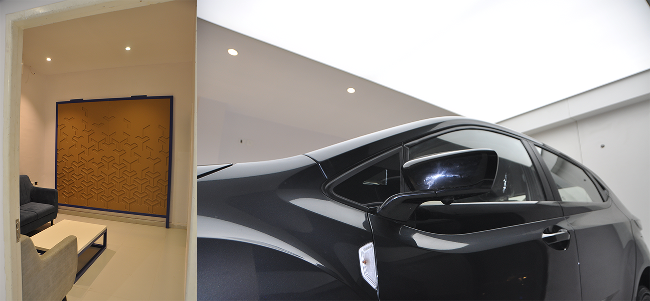 Tata Motors Peeragarhi showroom interior execution by Next BC